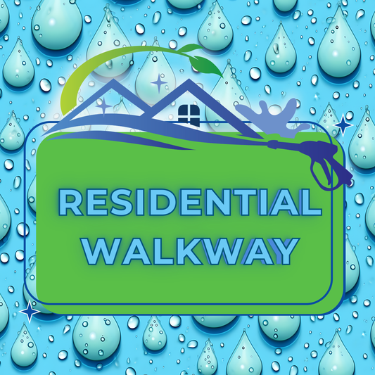 Residential Walkway Pressure Washing $100